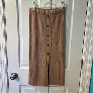 NWOT Midi Ribbed Skirt